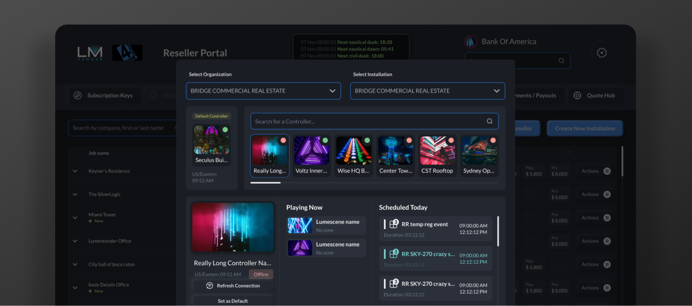 LumenTender project preview